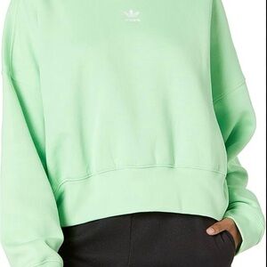 Adidas Women's Light Green Hoodie